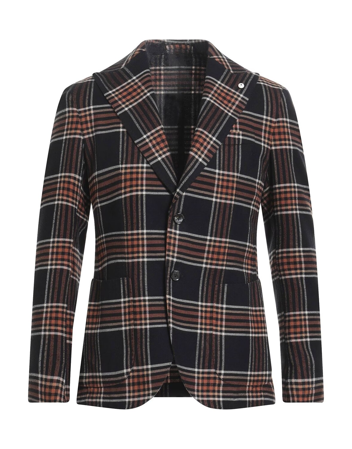 

Блейзер L.B.M. 1911 Flannel Tartan Pattern, черный/коричневый