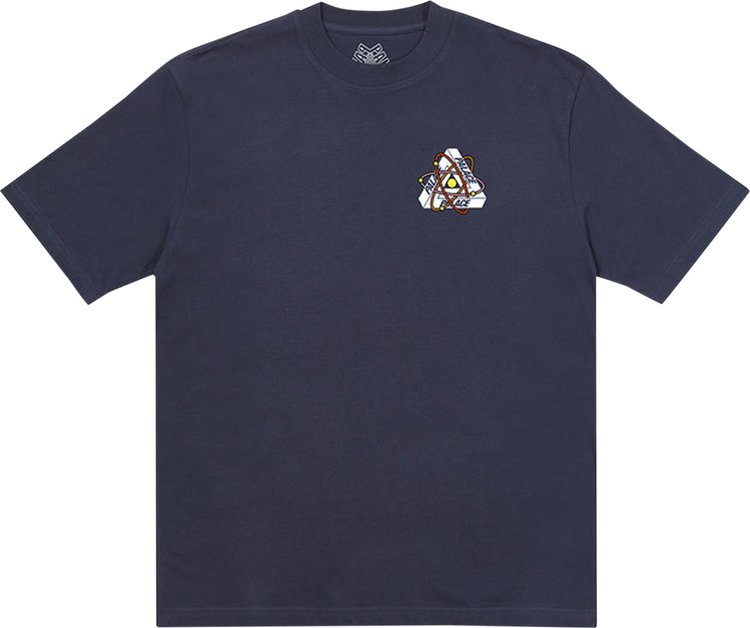Футболка Palace Tri-Atom T-Shirt 'Navy', синий