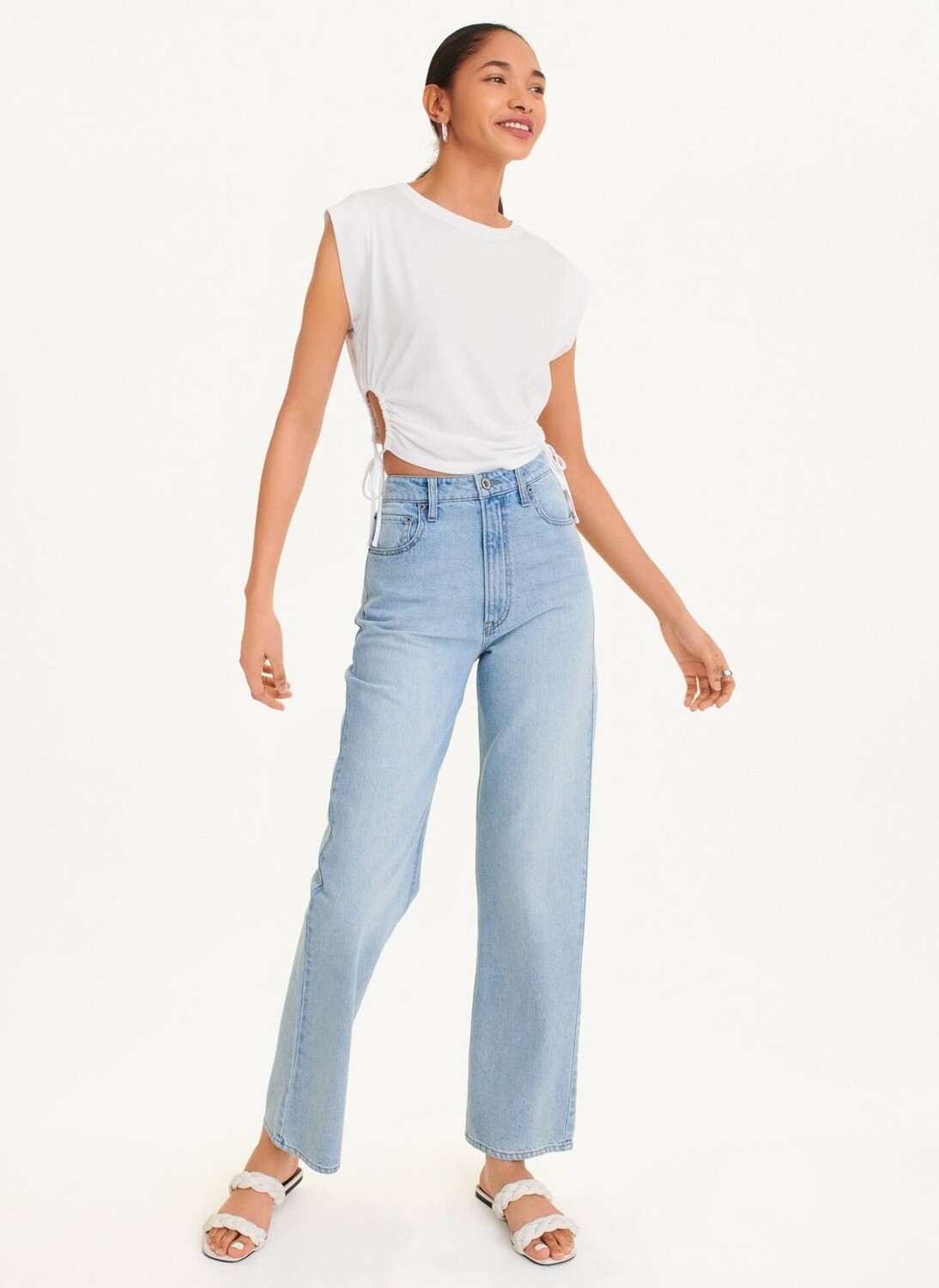 

Футболка DKNY Short Sleeve Side Cut, белый
