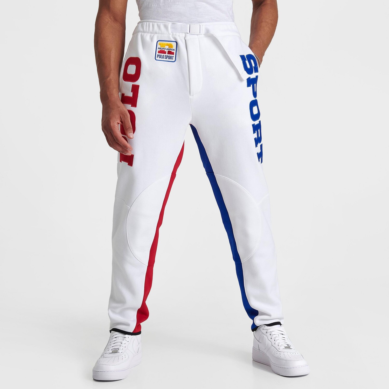 

Мужские флисовые спортивные брюки Ralph Lauren Polo Sport RL Moto с графическим рисунком Polo Ralph Lauren, белый