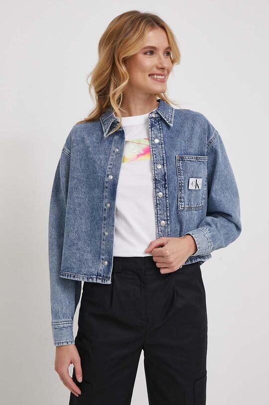 

Джинсовая рубашка Calvin Klein Jeans, синий