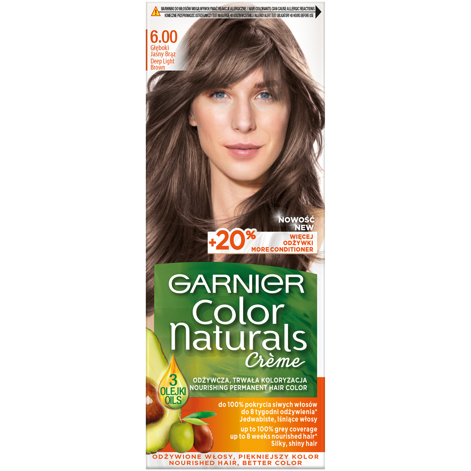 Garnier Color Naturals Créme краска для волос 6.00 темно-русый, 1 упаковка  – купить с доставкой из-за рубежа через платформу «CDEK.Shopping»