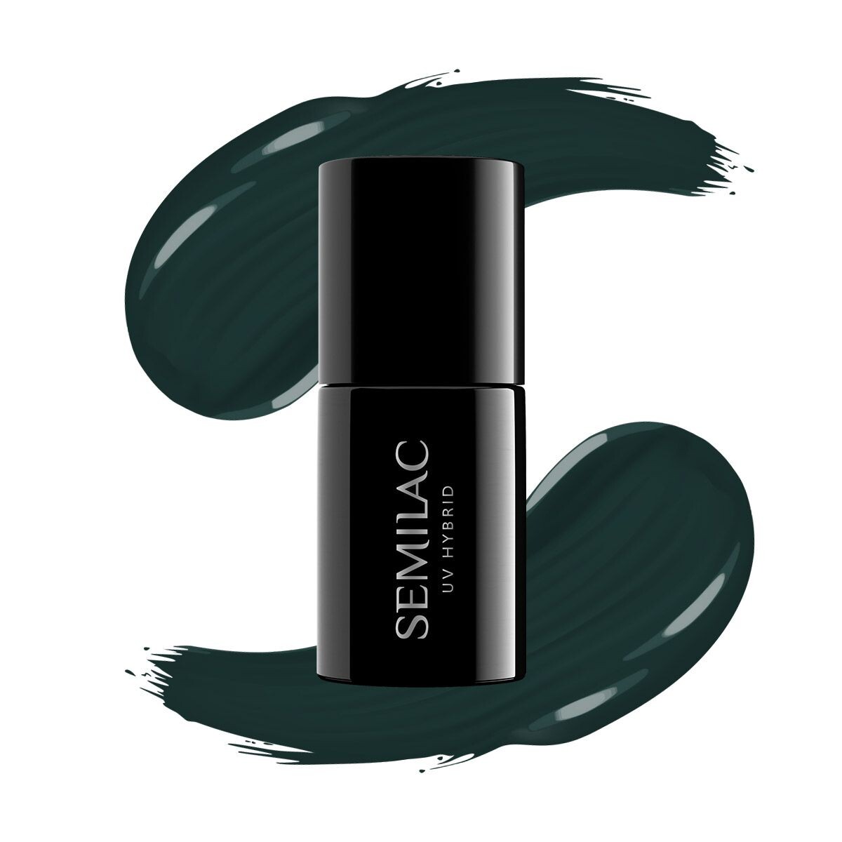 

Semilac UV Hybrid гибридный лак для ногтей, 422 Deep Forest Green