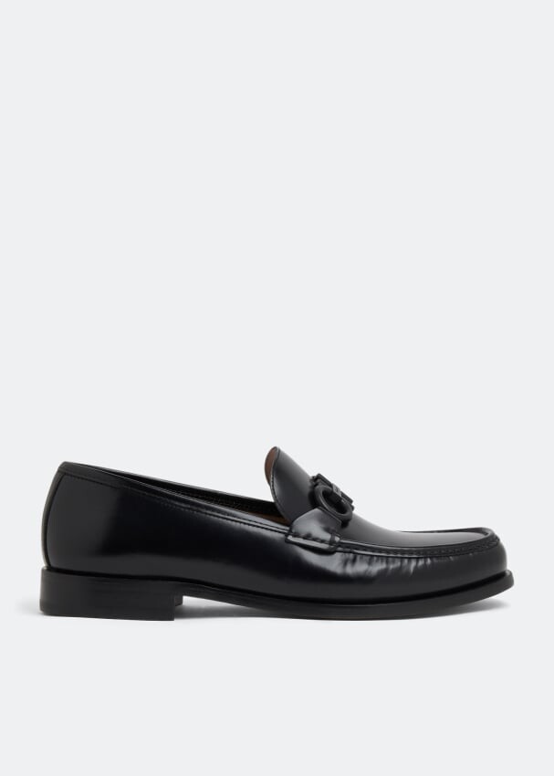 

Лоферы FERRAGAMO Rolo mocassin loafers, черный