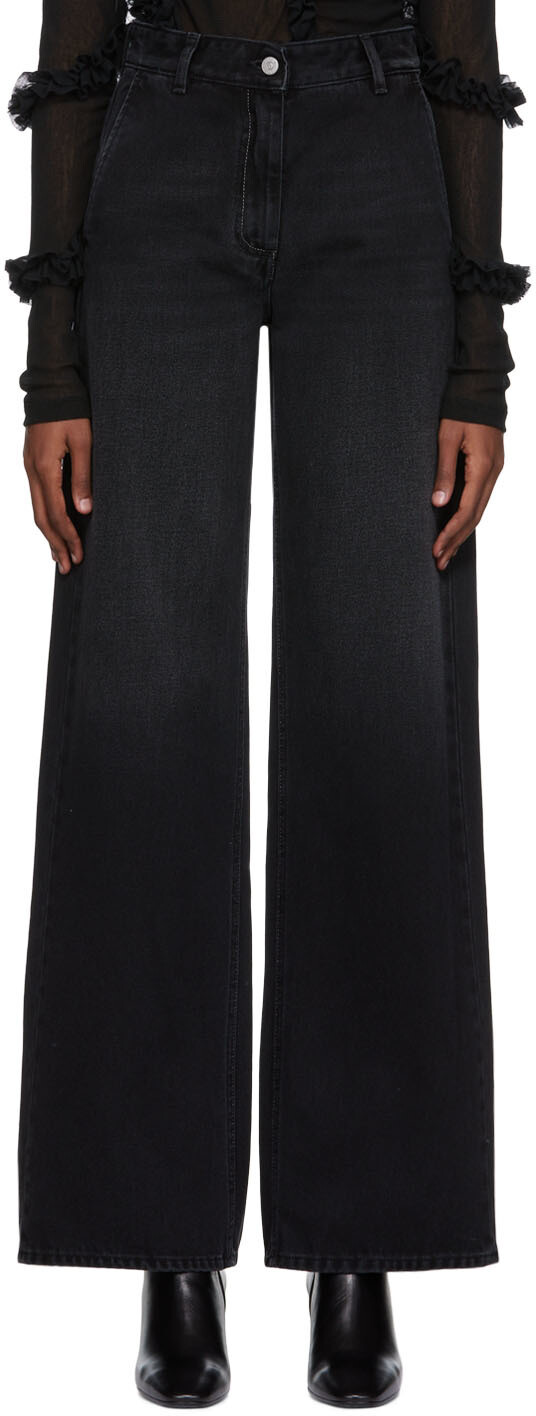 

Черные джинсы прямого кроя MM6 Maison Margiela