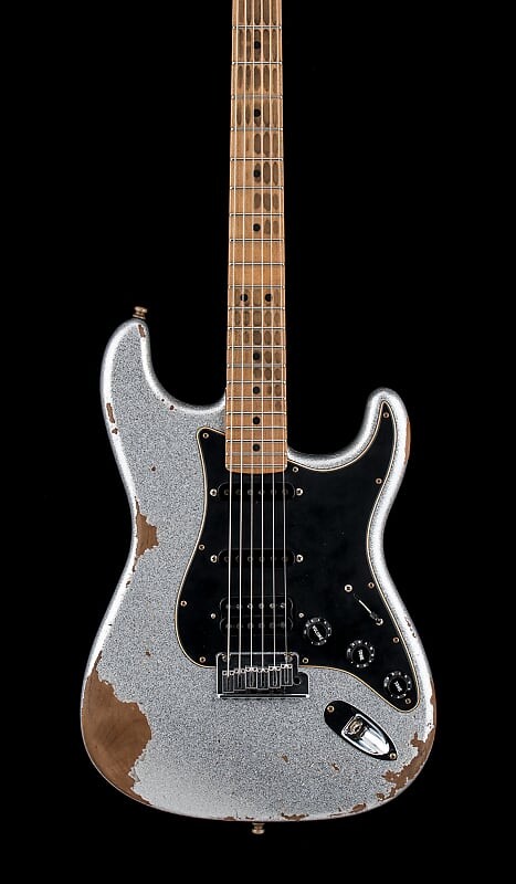 

Fender Custom Shop Empire 67 Super Stratocaster Heavy Relic - Silver Sparkle #12911