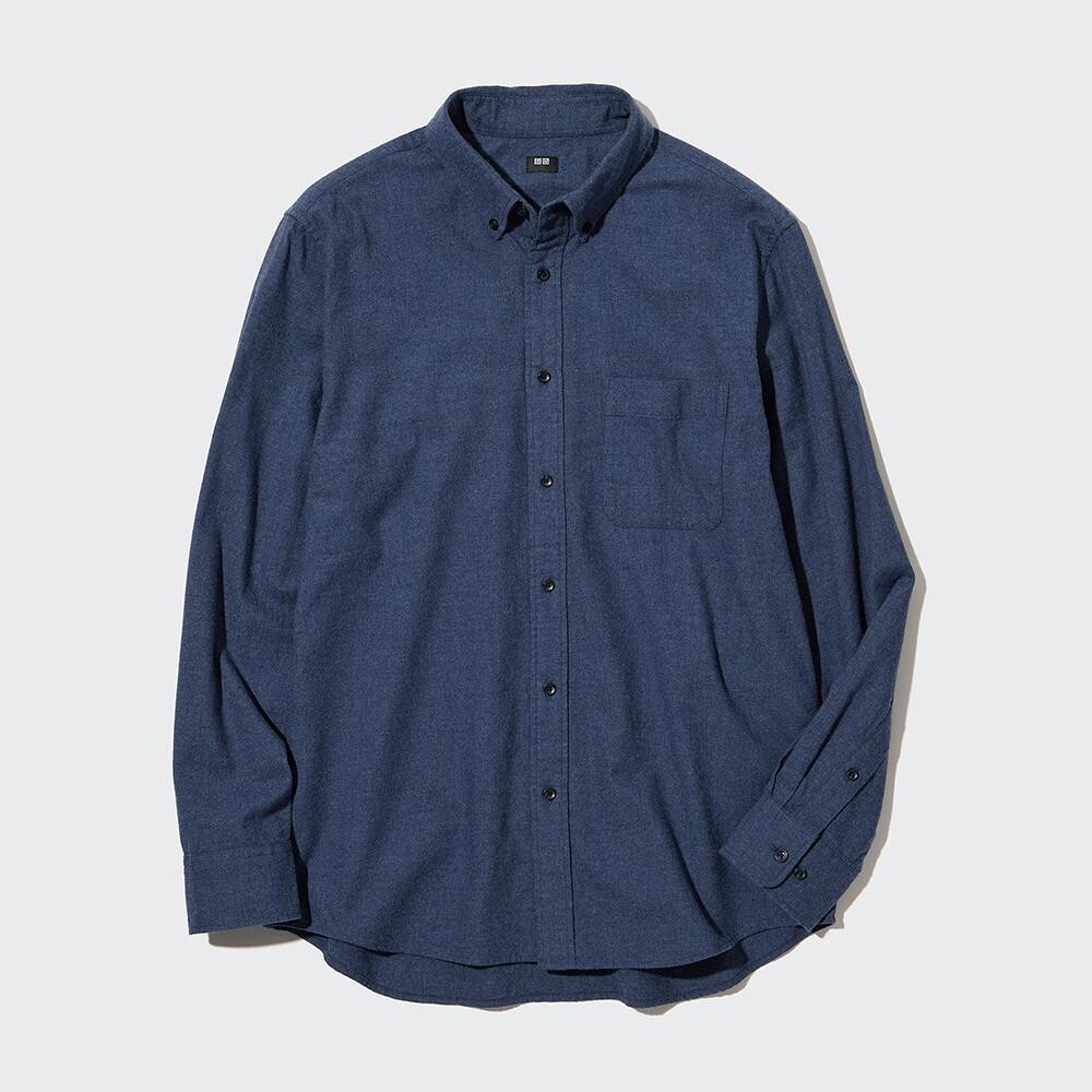 

Рубашка унисекс Uniqlo, синий
