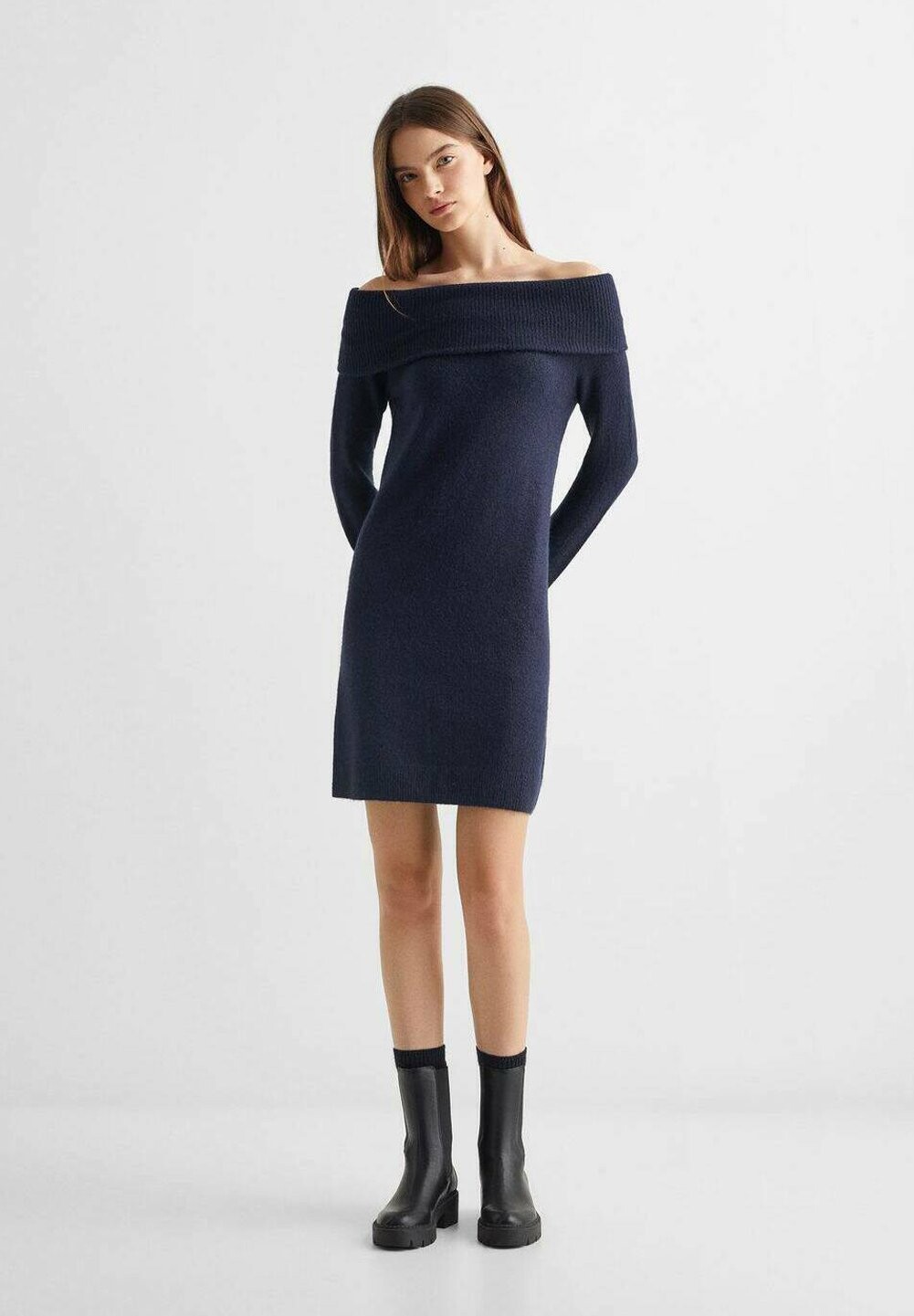 

Трикотажное платье Shouldt Mango, цвет bleu marine foncé