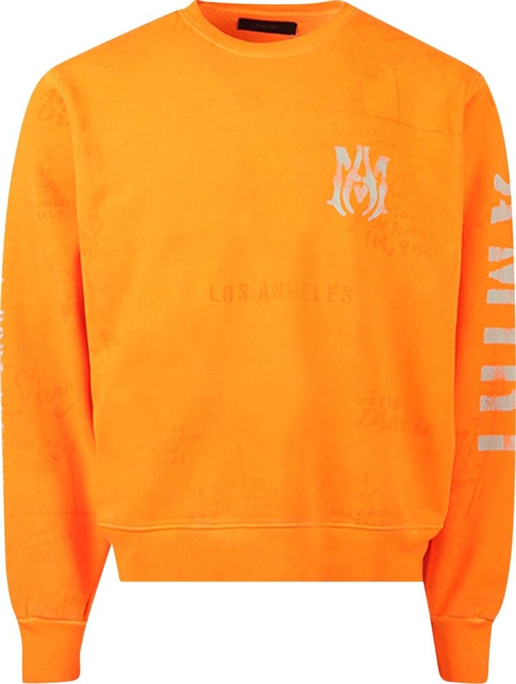 

Толстовка Amiri Army Stencil Crew 'Orange', оранжевый