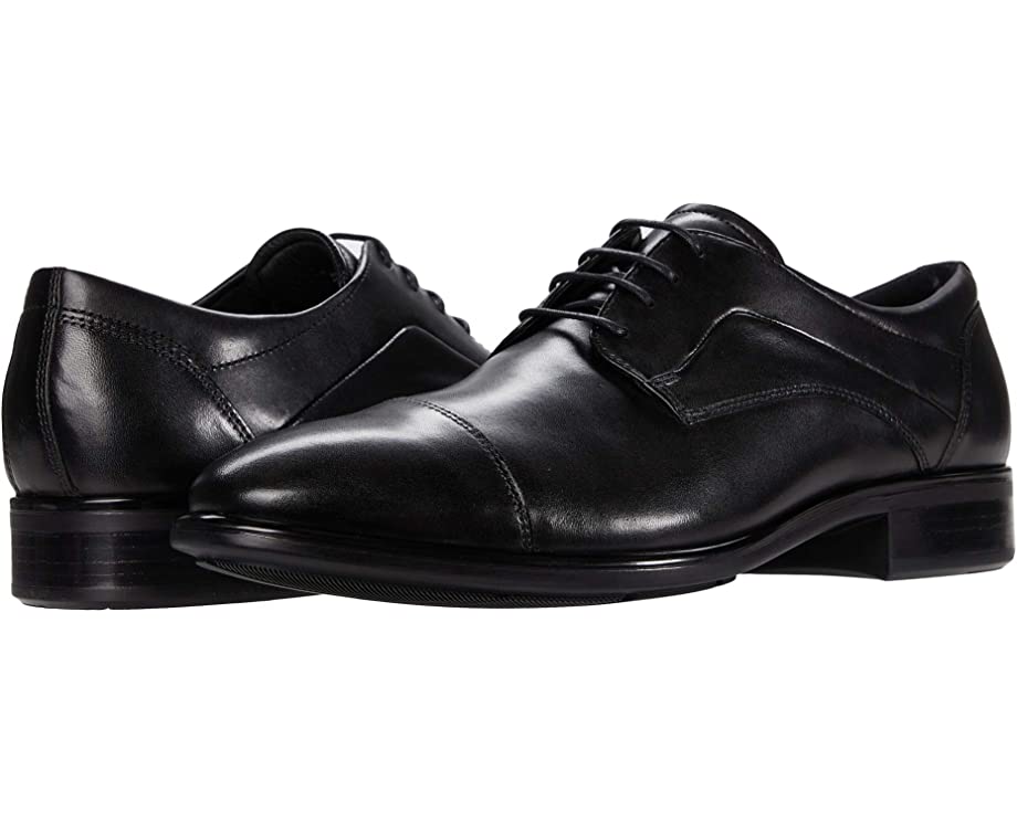 Оксфорды Citytray Cap Toe Tie ECCO, черный - фото