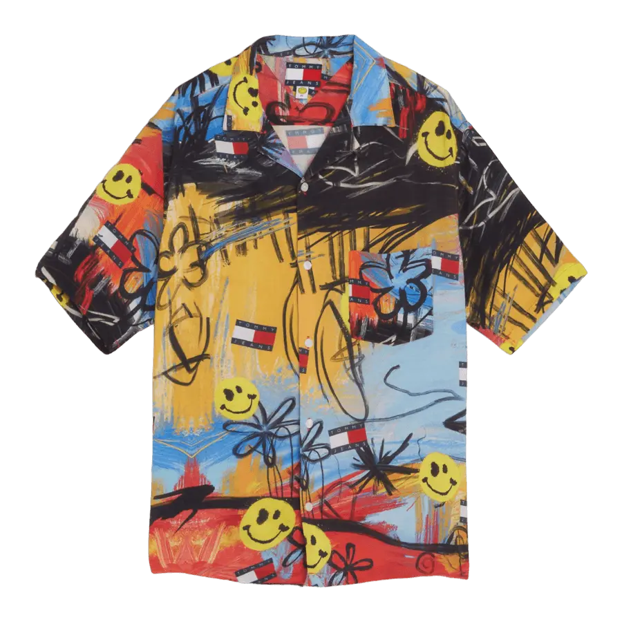 

Рубашка Tommy Jeans X Smiley Graffiti, разноцветный