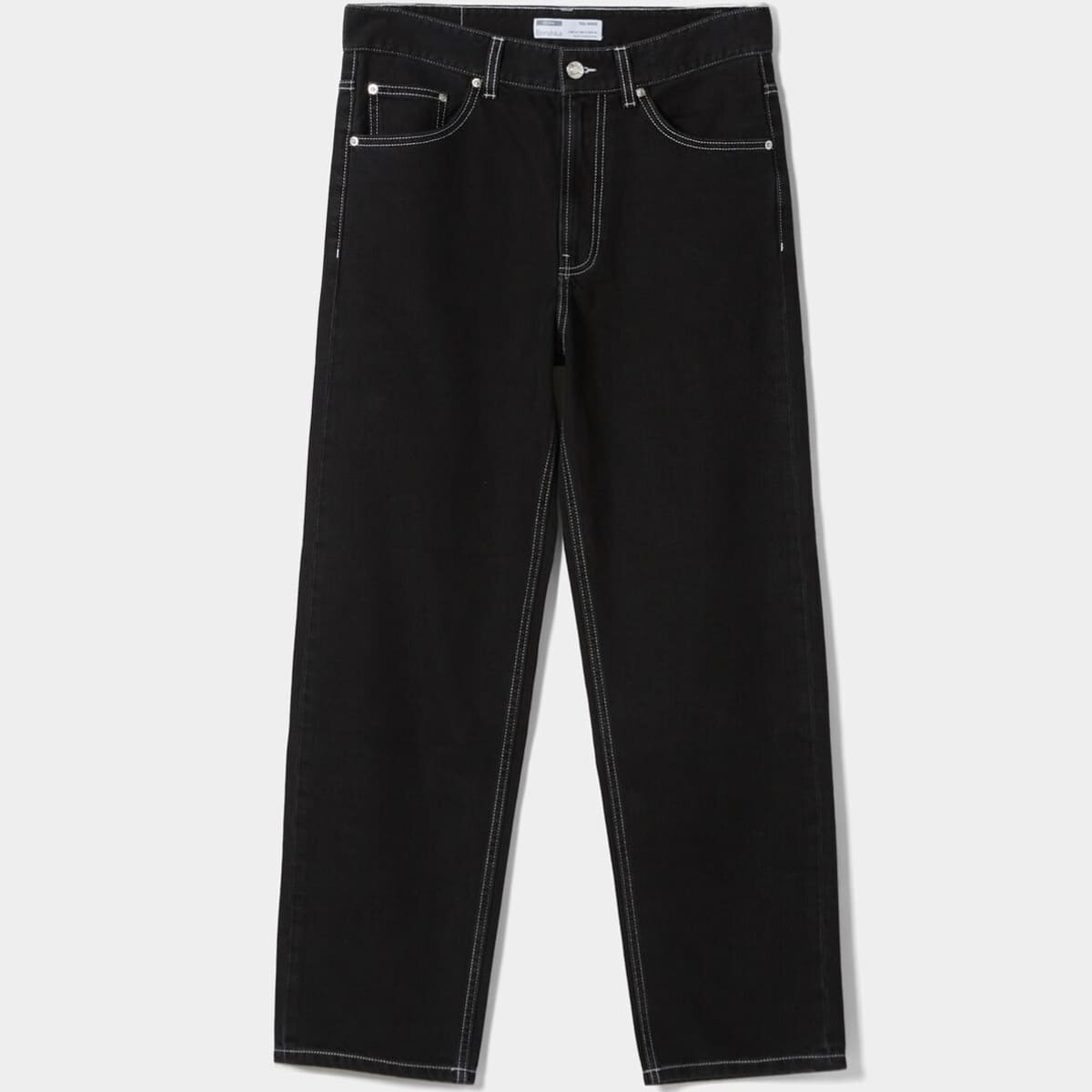 

Джинсы Bershka Wide-Leg ’90s, черный