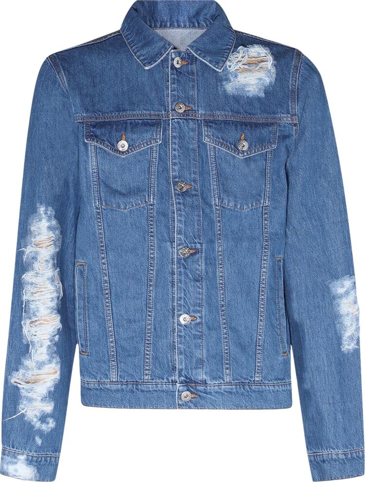 

Куртка JW Anderson Distressed Denim Jacket 'Blue', синий