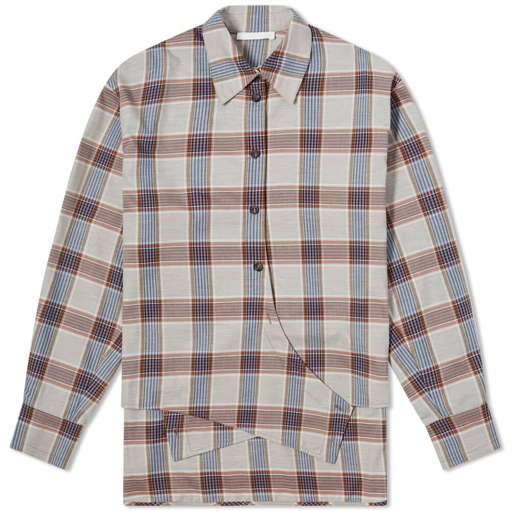 

Рубашка Low Classic Checked Side Button Shirt