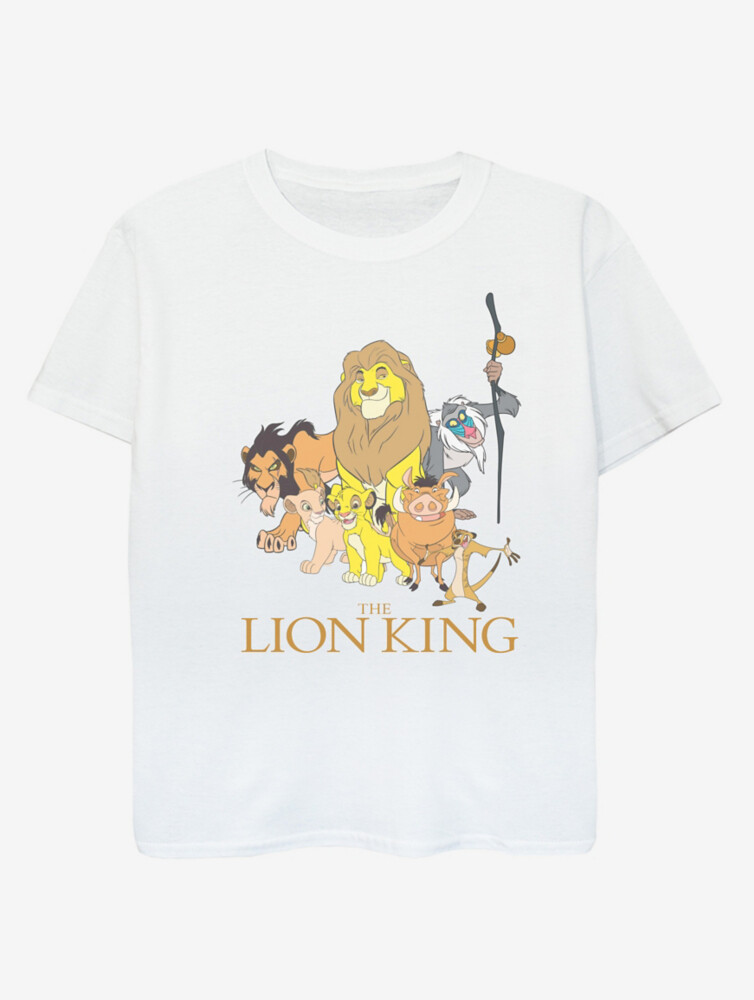 

NW2 Детская белая футболка с принтом The Lion King Group George., белый