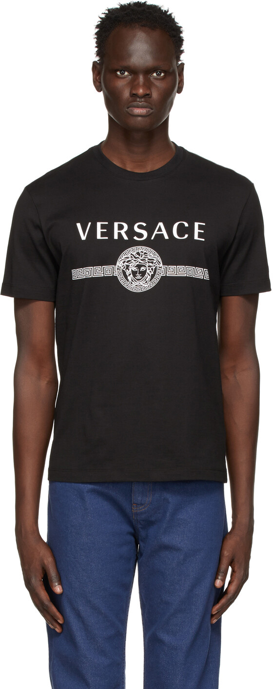 

Черная футболка с логотипом Medusa Versace