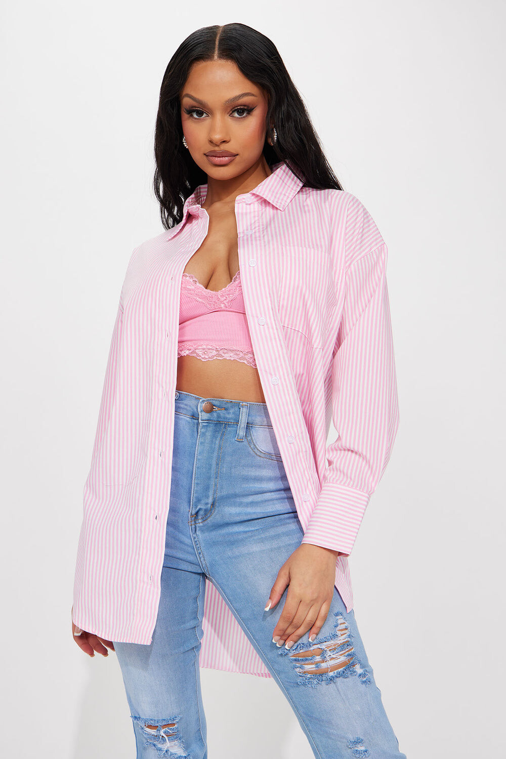 

Рубашка Fashion Nova J4J8004W, розовый