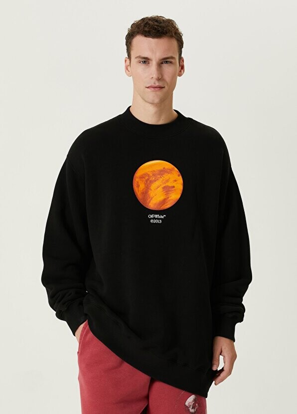 

Черный свитшот с логотипом Off-White