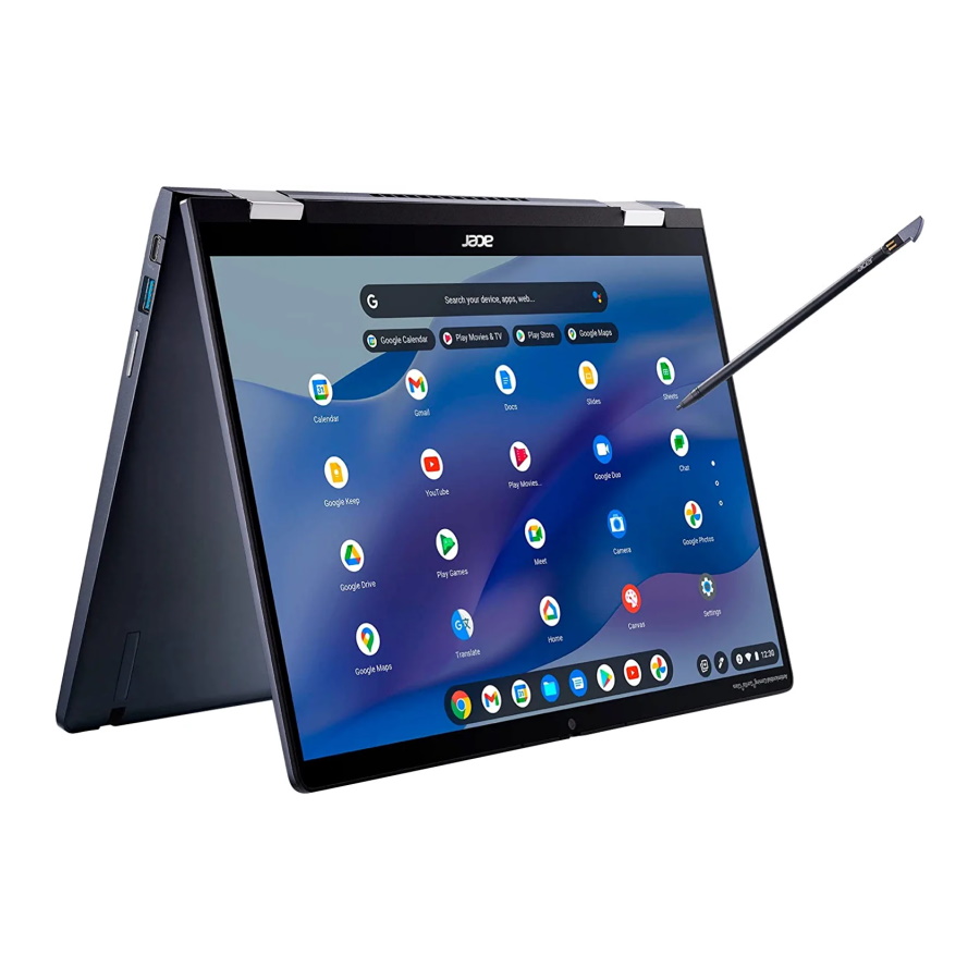 Ноутбук Acer Chromebook Spin 714, 14 Touchscreen 8ГБ/256ГБ, синий, английская клавиатура аккумуляторная батарея для ноутбука acer chromebook 13 cb5 311 ac14b18j 11 4v 2600mah oem
