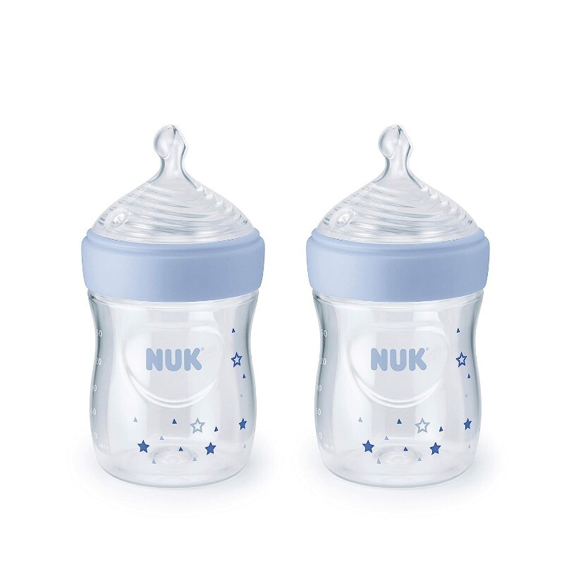 

Бутылочки для кормления 2 шт. по 150 мл Nuk Simply Natural with SafeTemp, синий