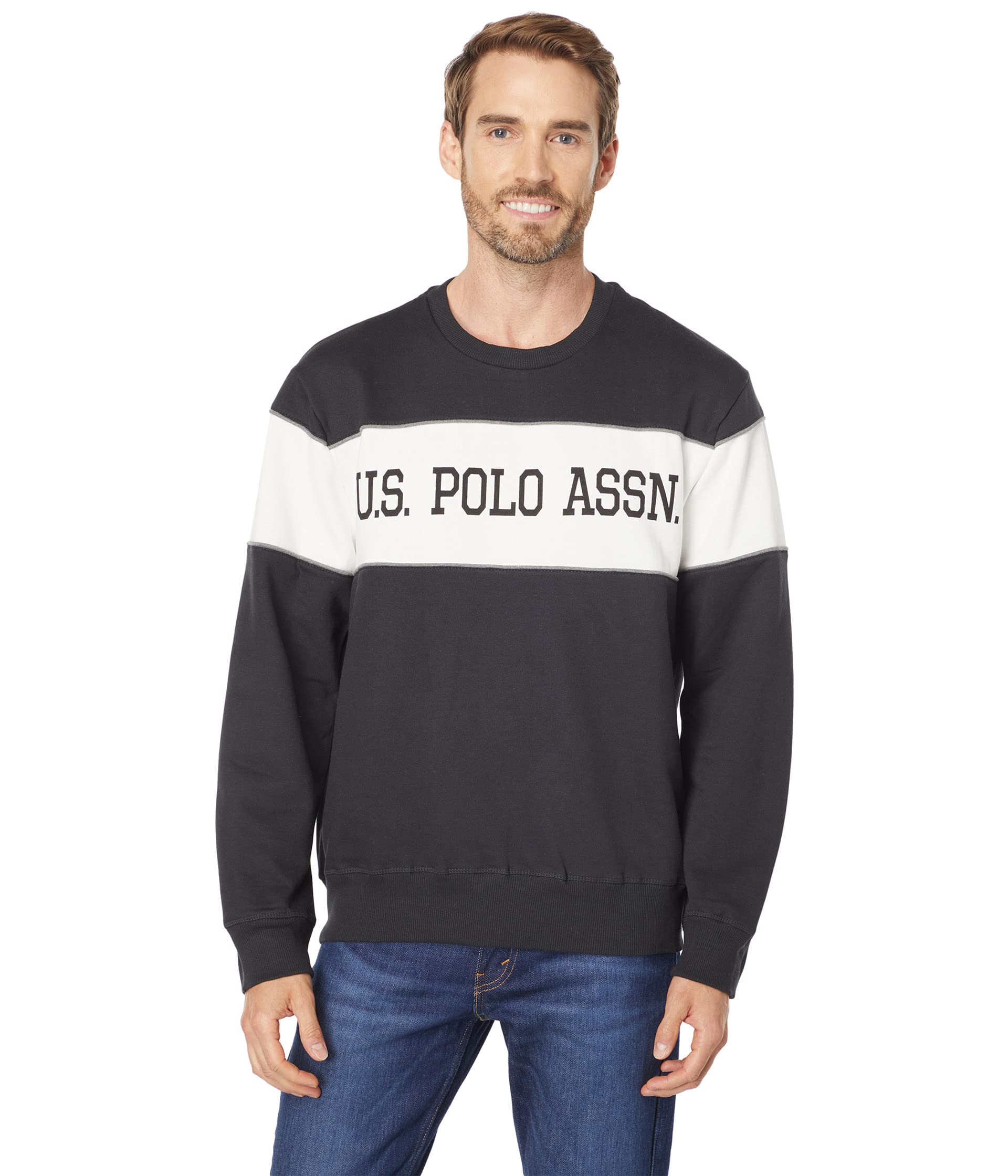 

Пуловер U.S. POLO ASSN., Long Sleeve Crew Neck Sweatshirt, Серый