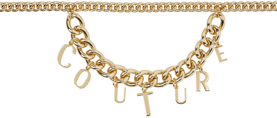 

Ремень с золотой цепочкой и подвесками Versace Jeans Couture