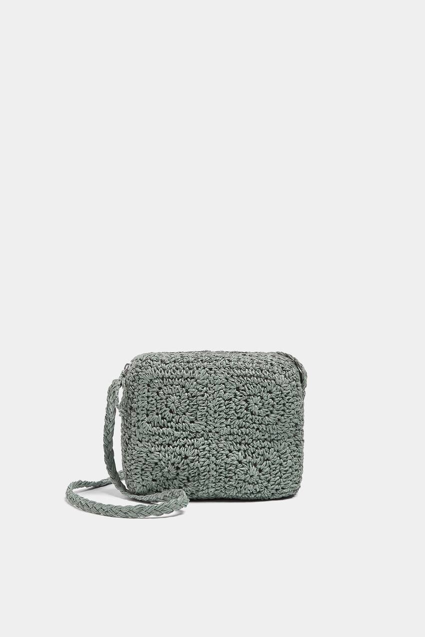 

Сумка через плечо из плетеной бумаги Pull&Bear