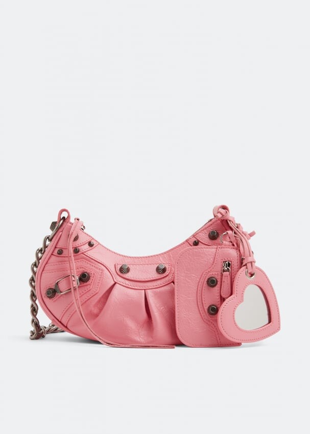 

Сумка BALENCIAGA Le Cagole XS chain shoulder bag, розовый