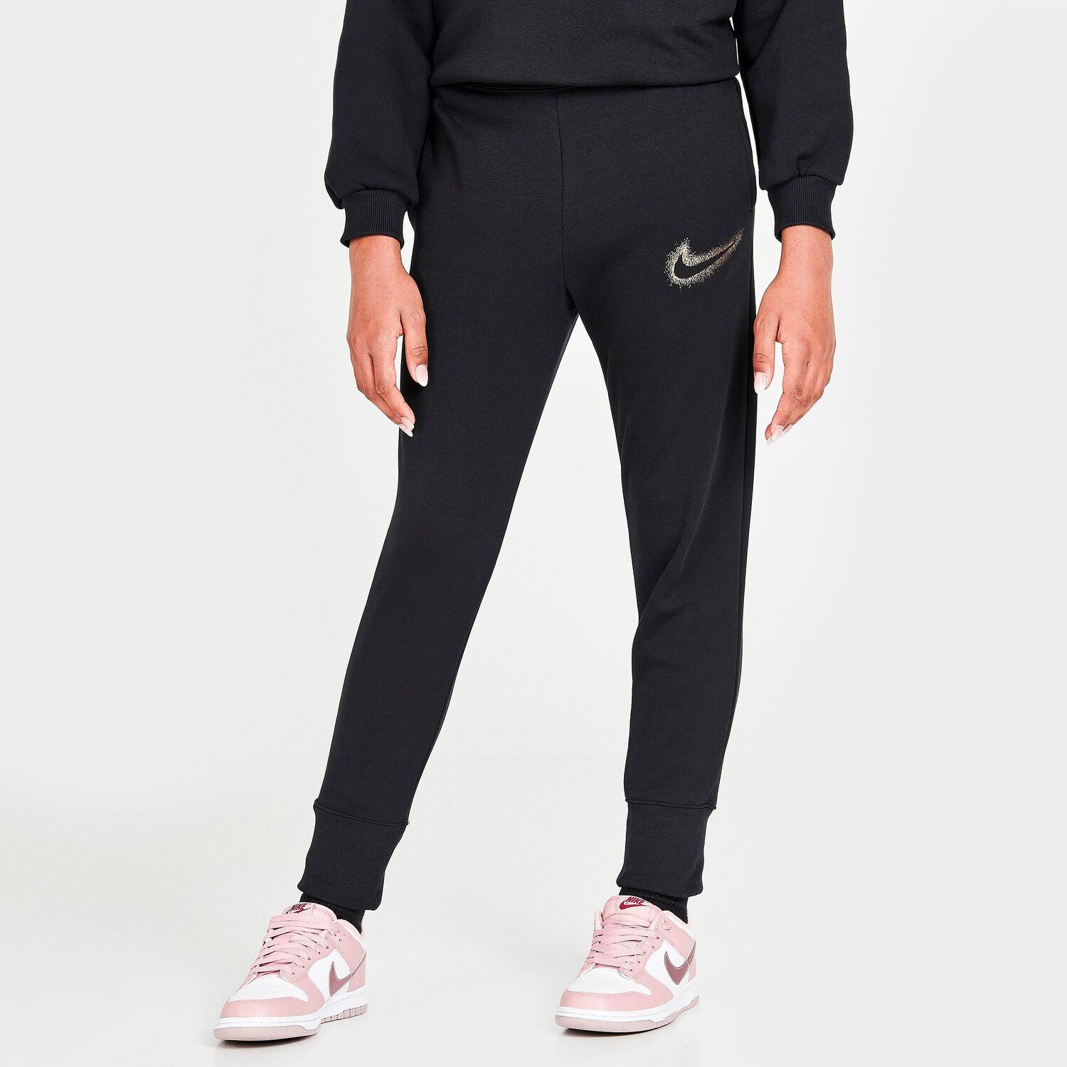 

Флисовые брюки-джоггеры Nike Sportswear Icon для девочек, черный
