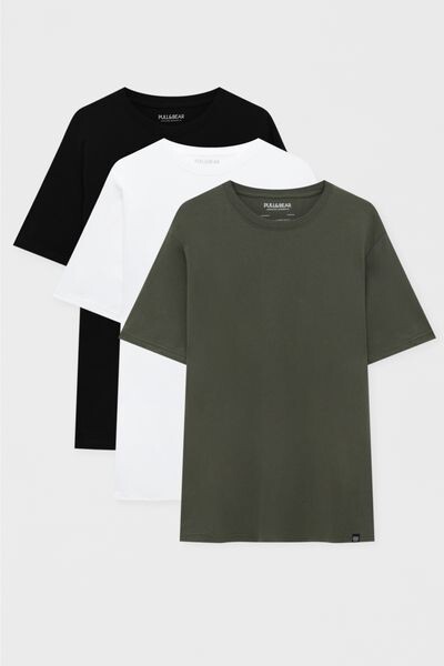 

3 комплекта базовых футболок PULL&BEAR