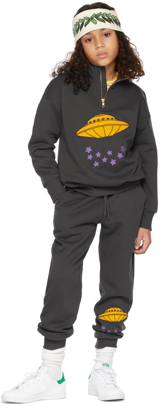 

Детская серая толстовка UFO Half-Zip Mini Rodini