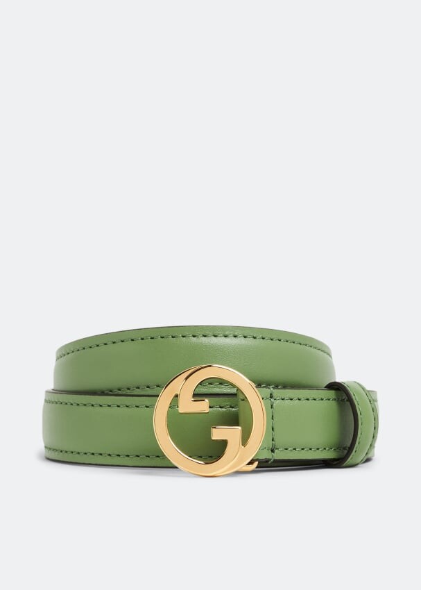 

Ремень GUCCI Blondie thin belt, зеленый
