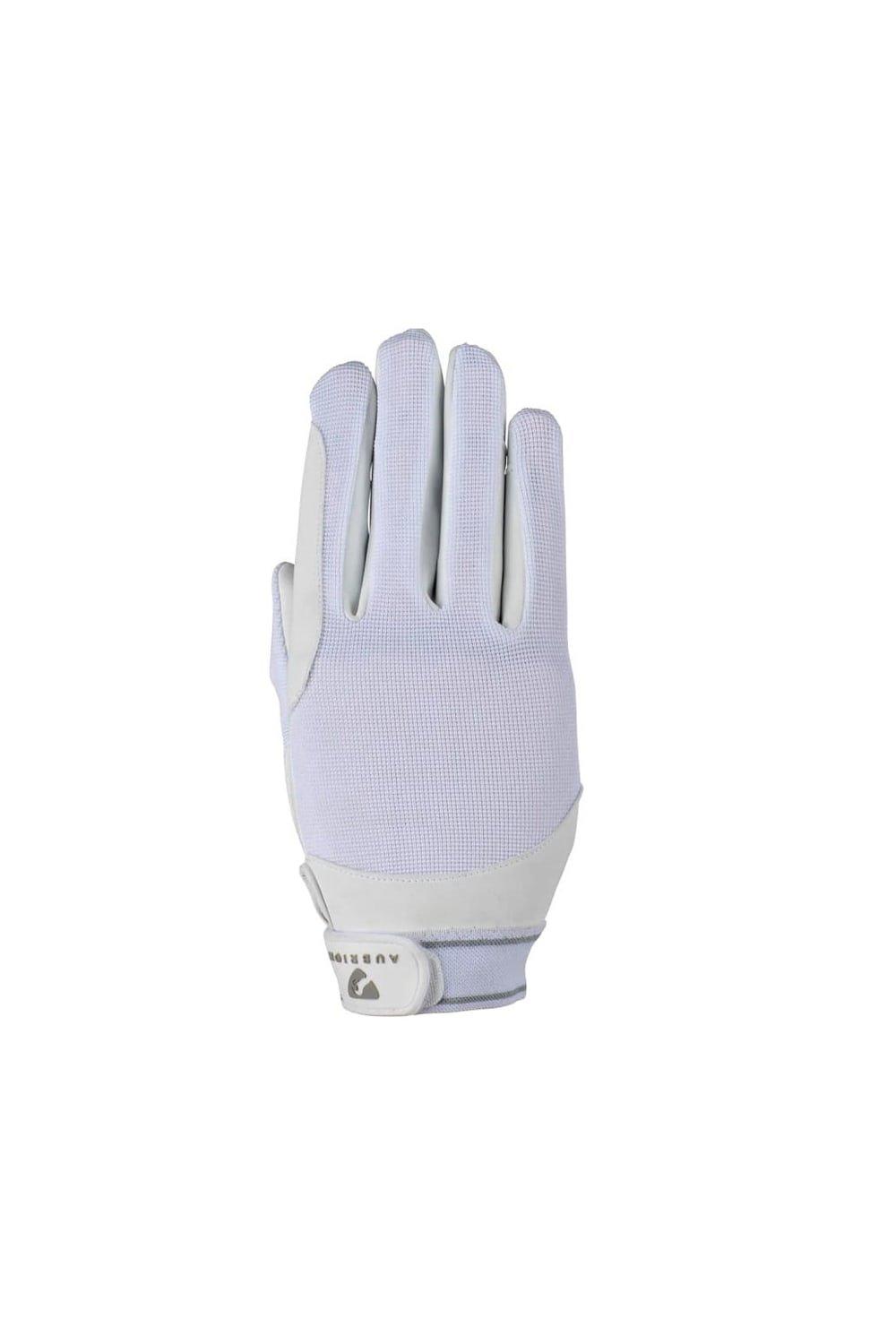 Сетчатые перчатки для верховой езды Aubrion, белый