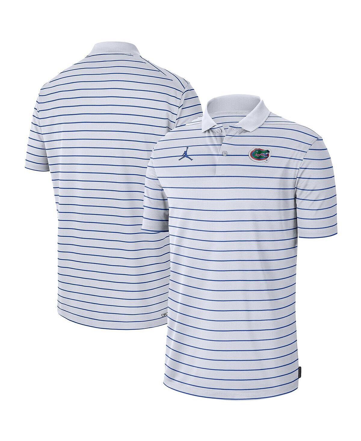 

Мужская фирменная белая рубашка-поло florida gators icon victory coaches 2022 early season performance polo shirt Jordan, белый