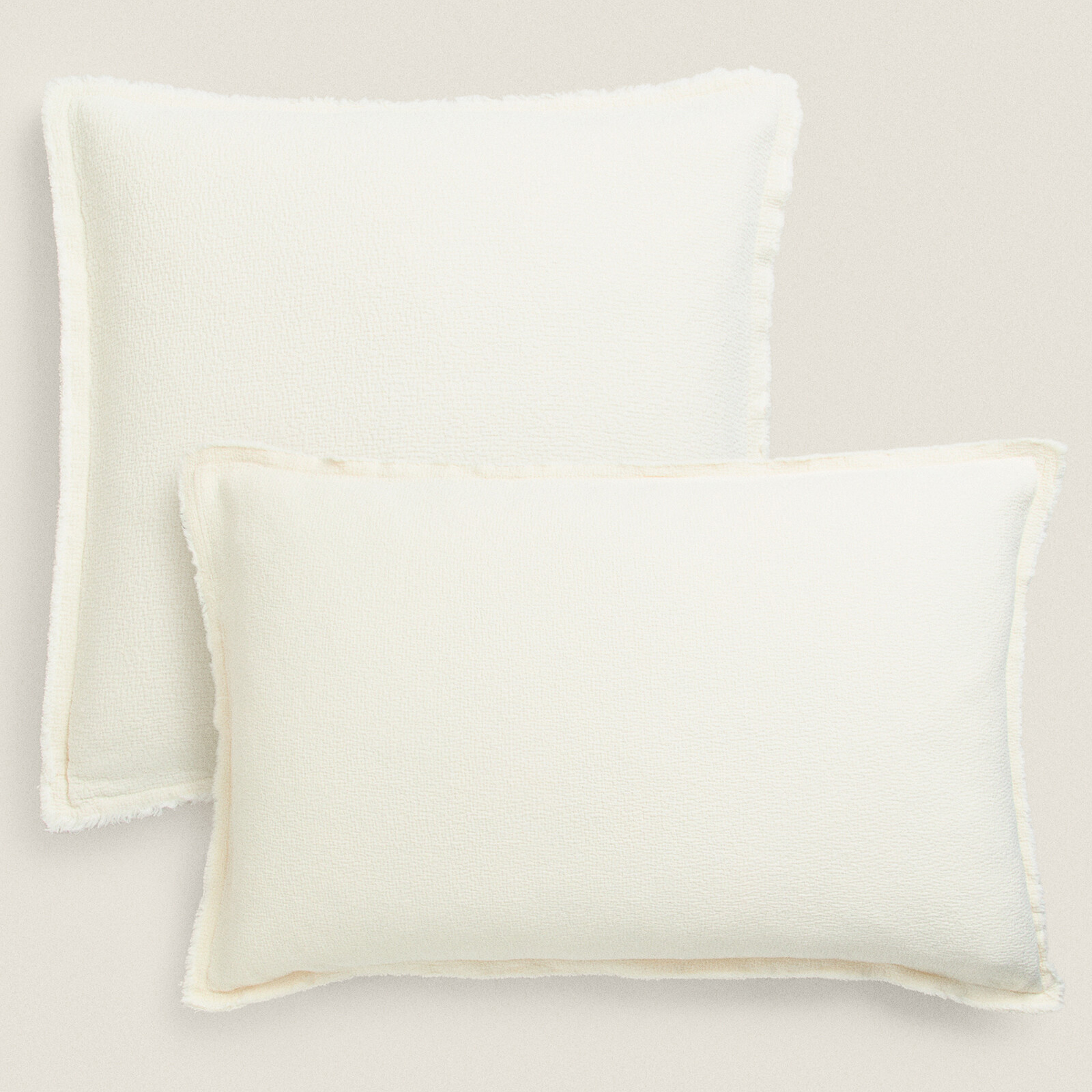 цена Чехол на подушку Zara Home Textured Bedspread, кремовый