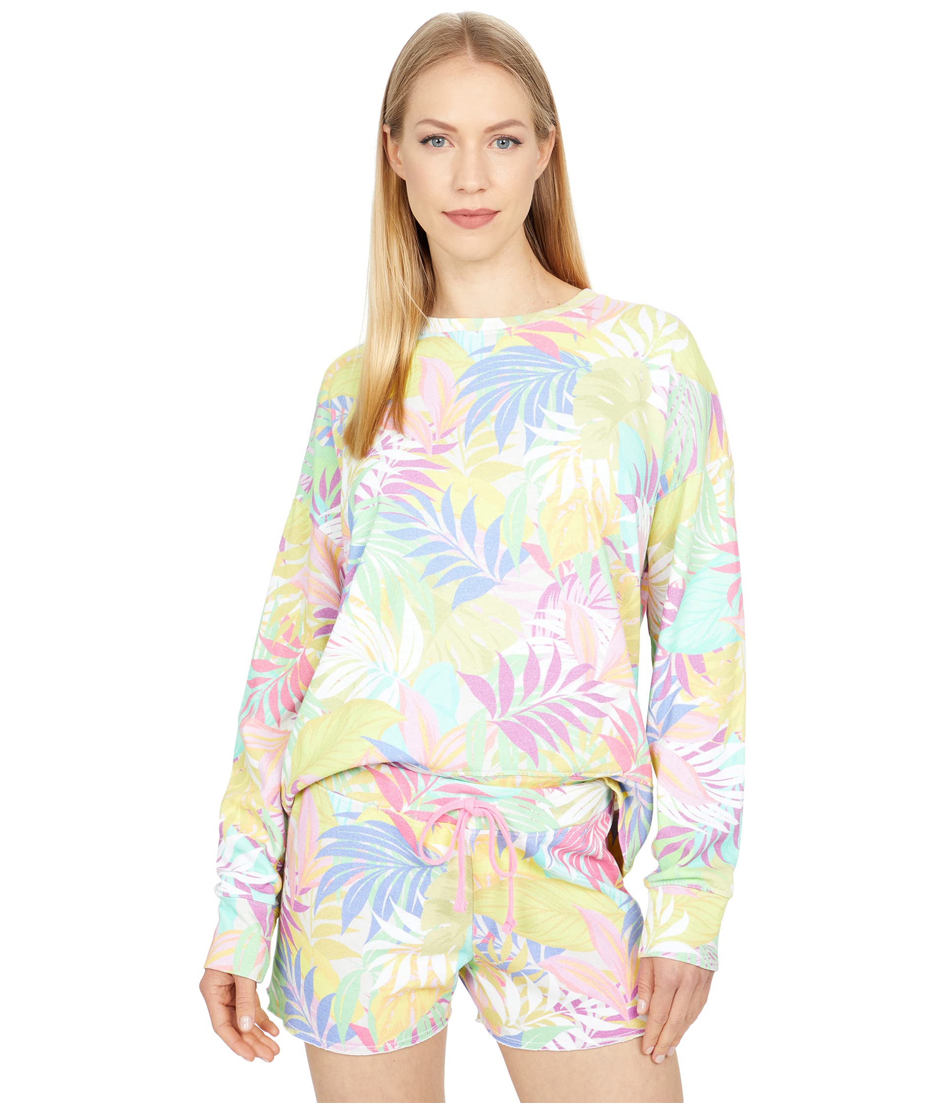 Худи SUNDRY, Tropical Oversize Pull Over French Terry Sweatshirt