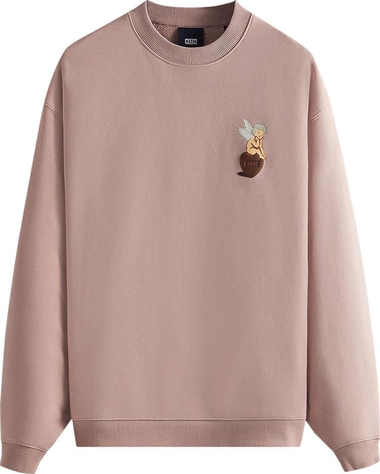 Толстовка Kith Cupid III Crewneck 'Morganite', розовый - фото