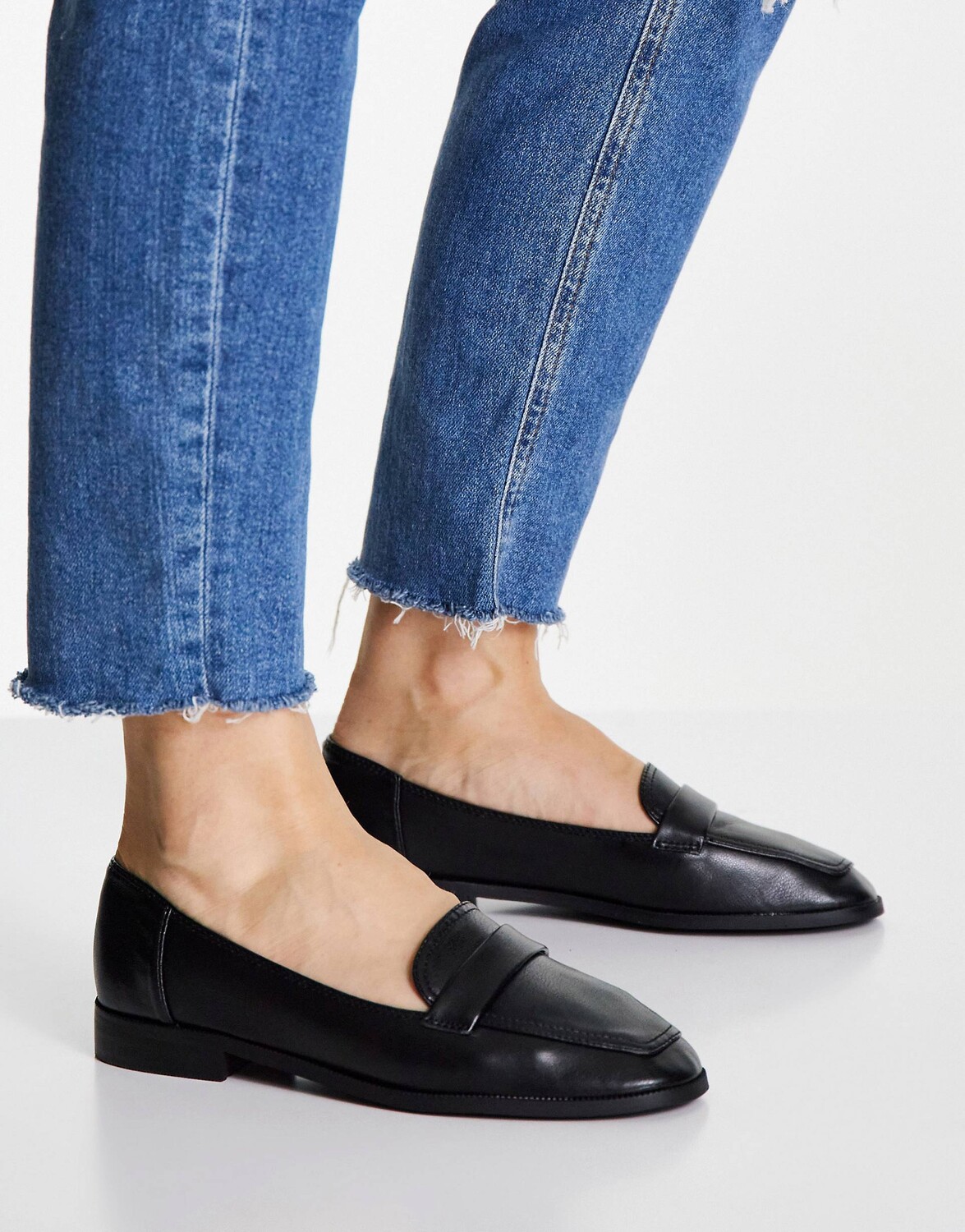 

Черные лоферы на плоской подошве ASOS DESIGN Mussy, Черный