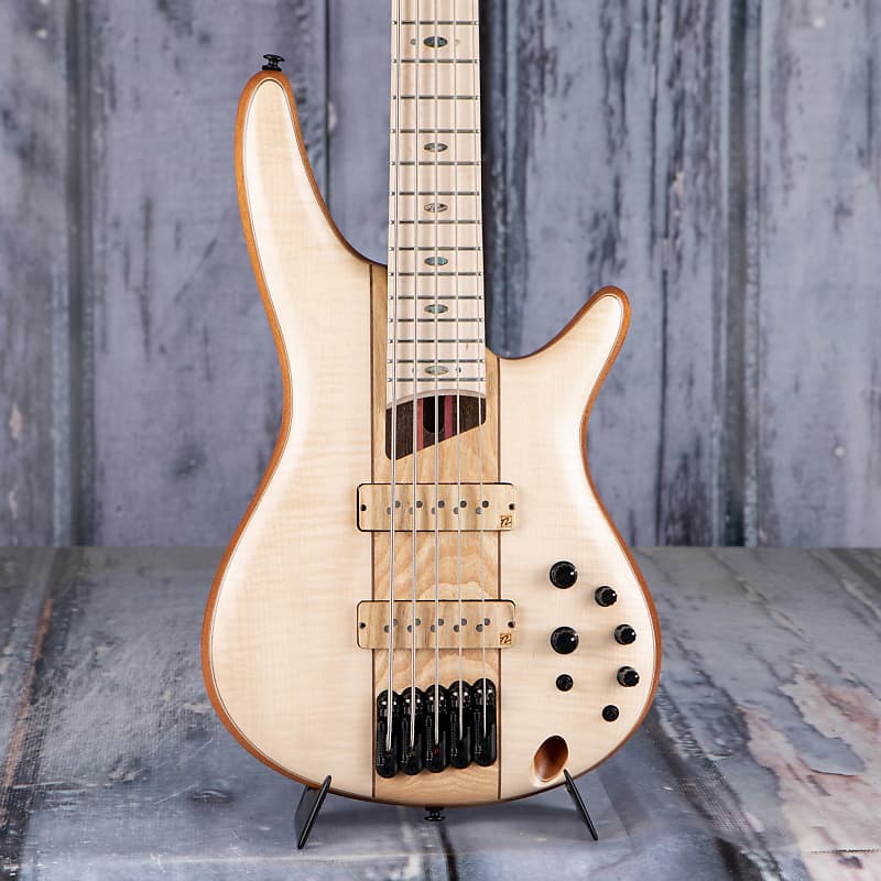 цена Басс гитара Ibanez Premium SR5FMDX2 5-String Bass, Natural Low Gloss