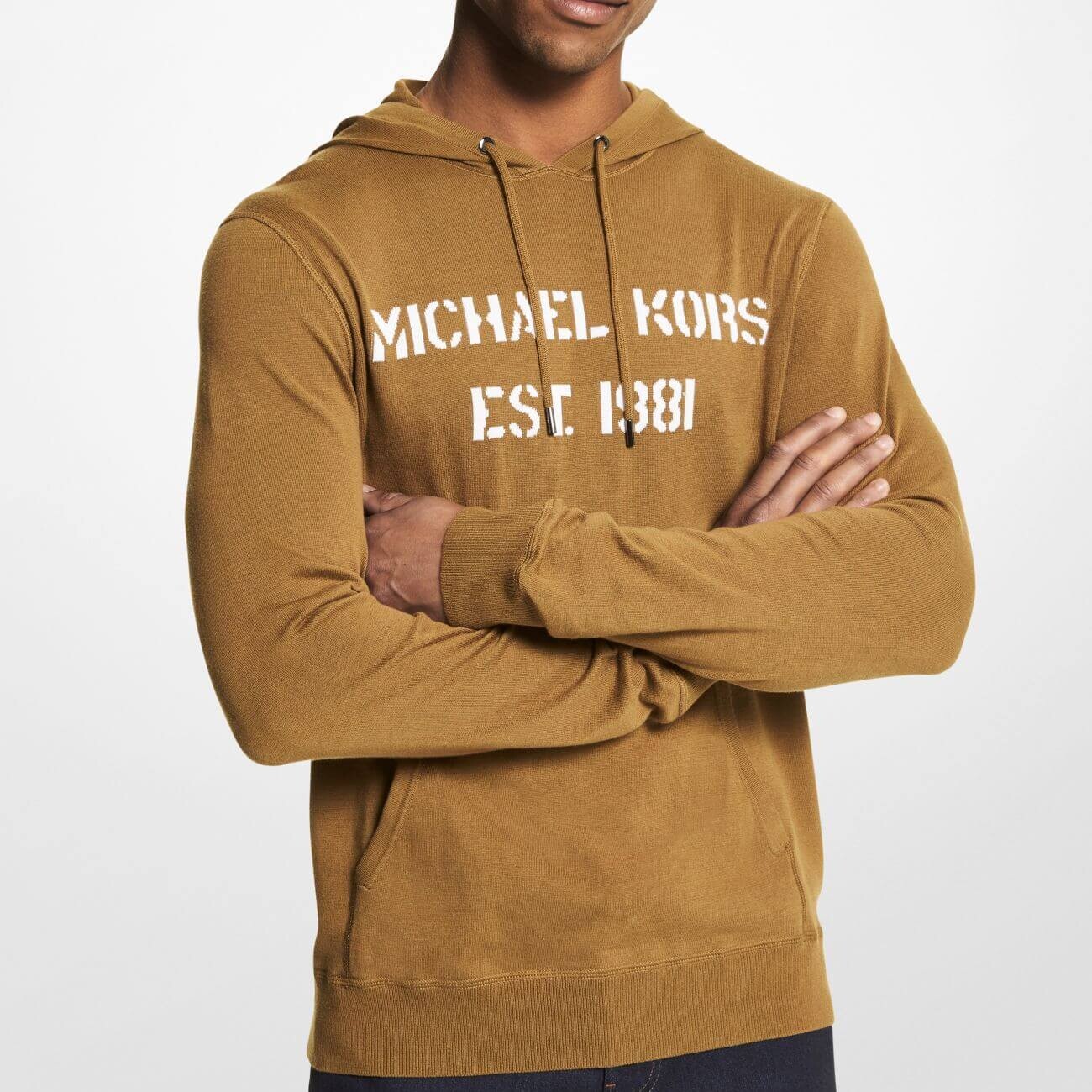 

Толстовка Michael Kors Logo Linen, светло-коричневый