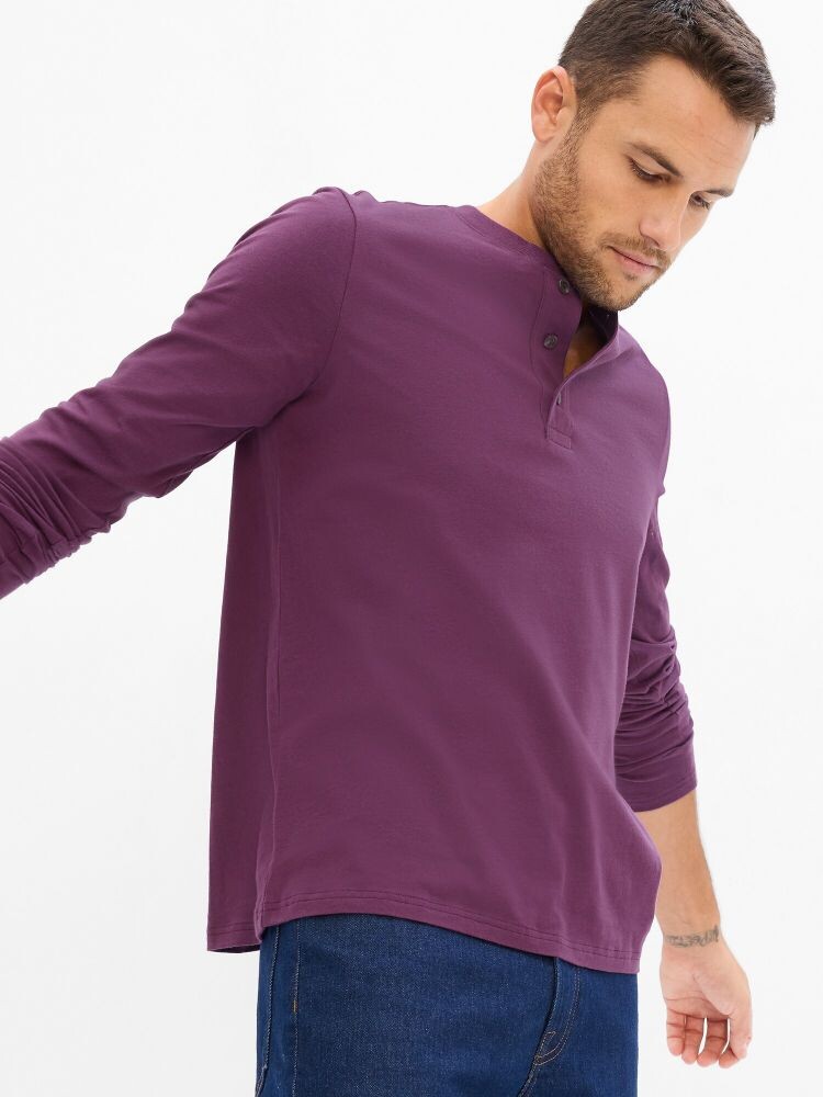 

Футболка с длинными рукавами Gap, фиолетовый