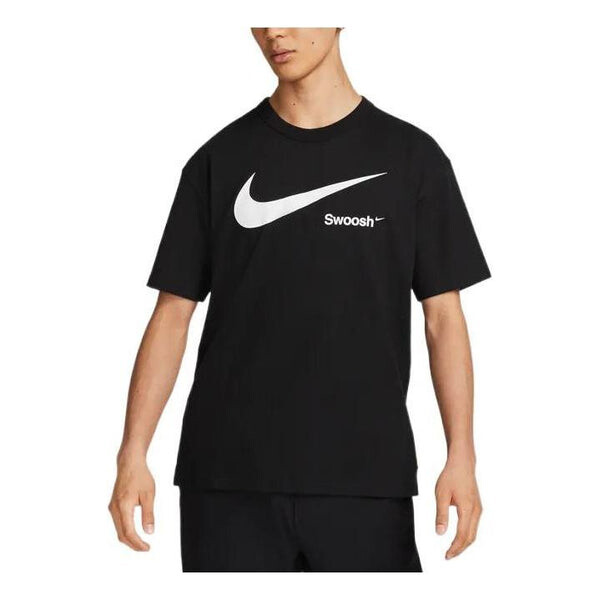 

Футболка Nike Alphabet Logo Printing Round Black DX6309-010, черный