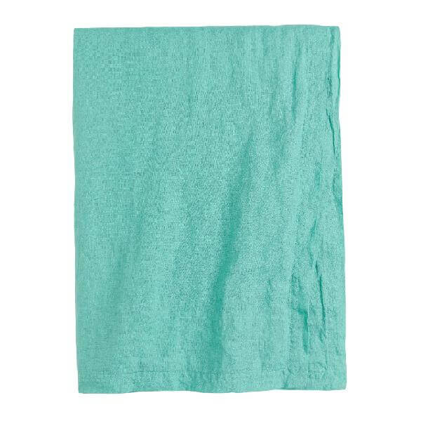 

Скатерть H&M Home Washed Linen, бирюзовый
