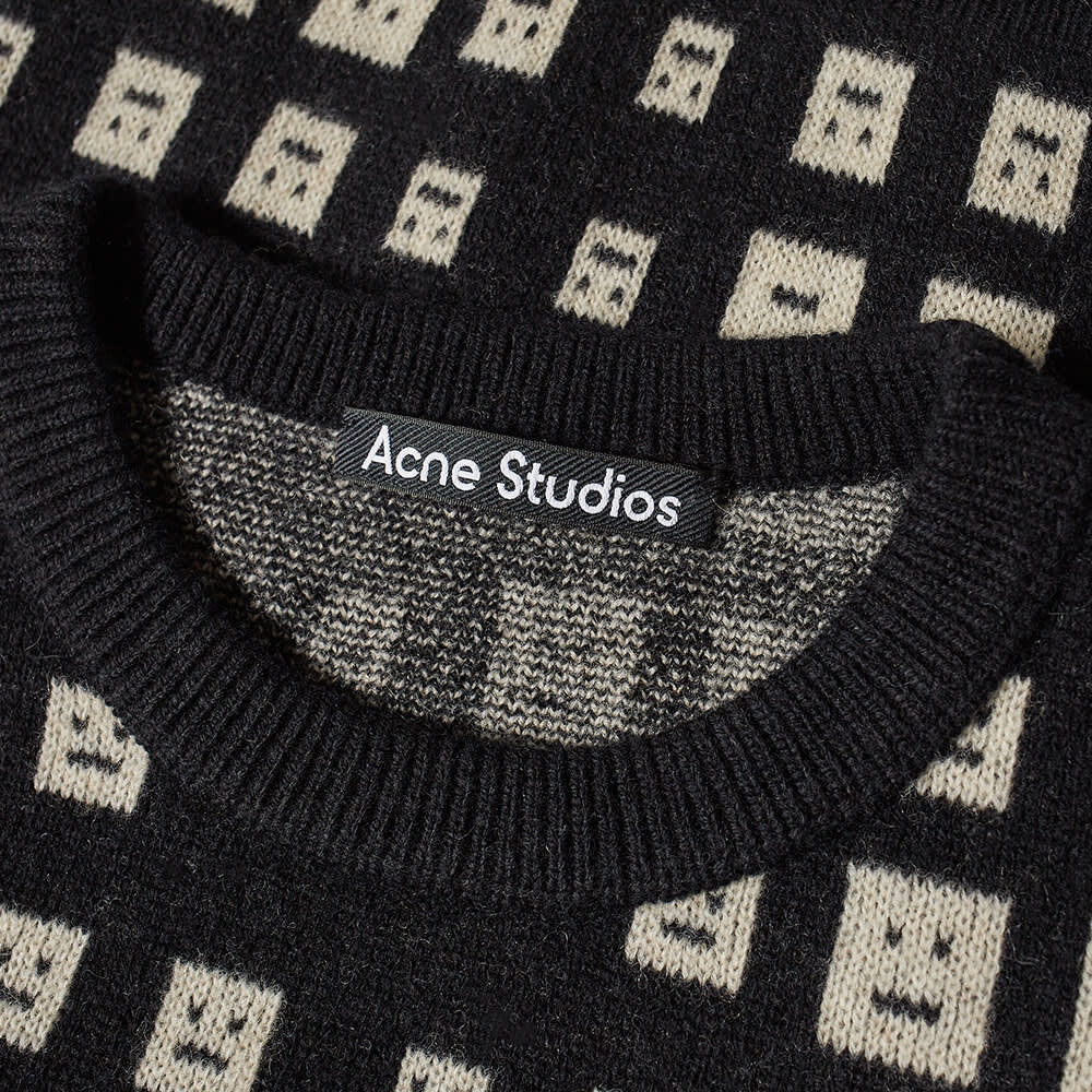 

Джемпер Acne Studios Mini Kick Optical Face Crew Knit, Серый