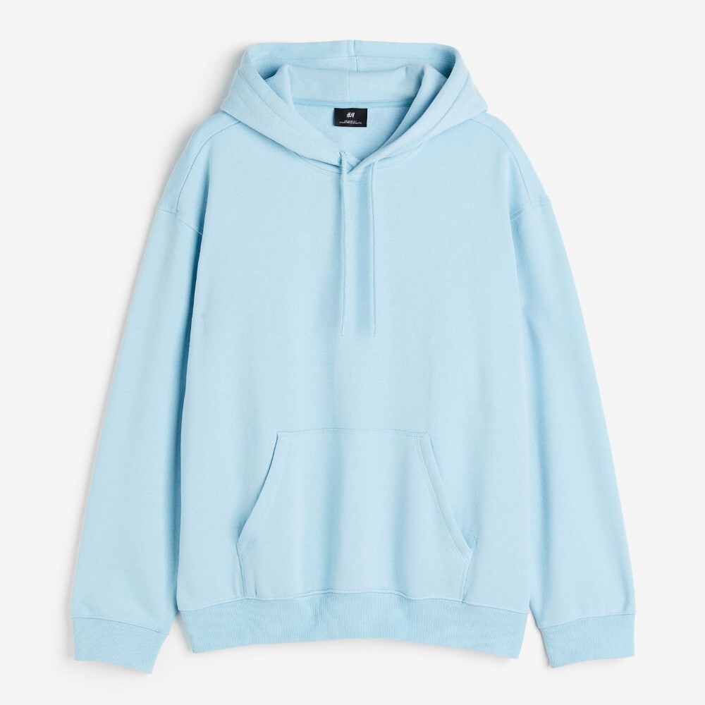

Толстовка H&M Relaxed Fit, голубой, Синий