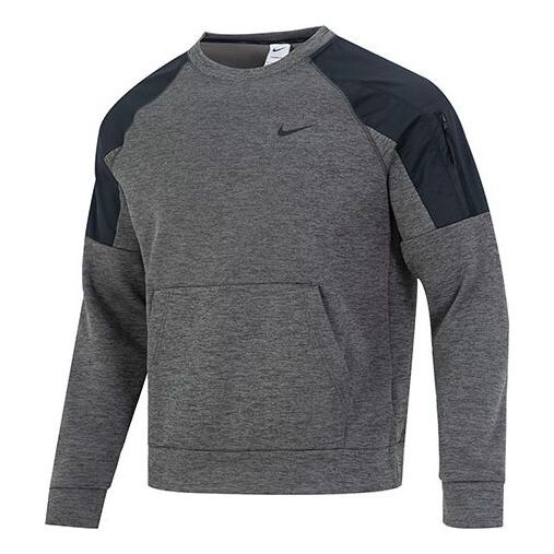 

Худи Nike M Nk Therma Novelty Crew Logo DQ4855-071, серый