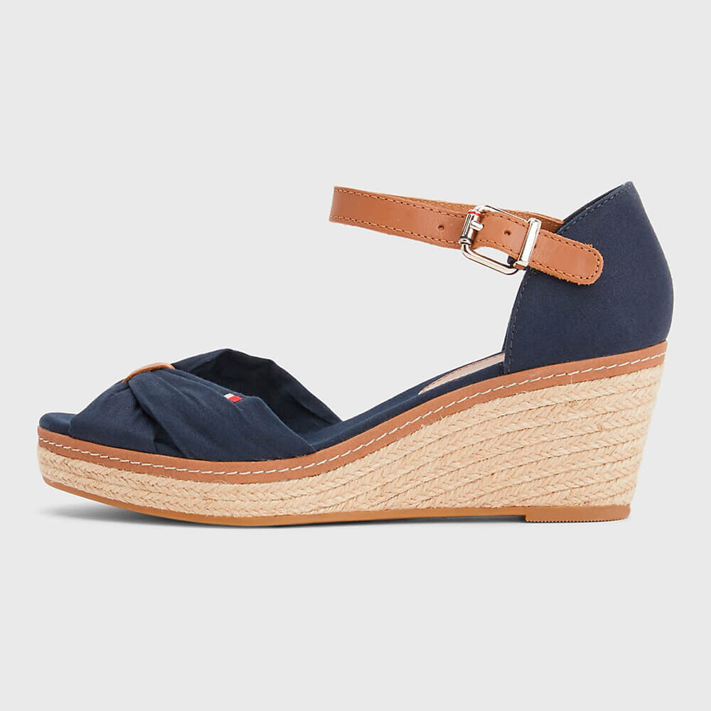 

Сандалии Tommy Hilfiger Peep-toe Mid-heel, темно-синий