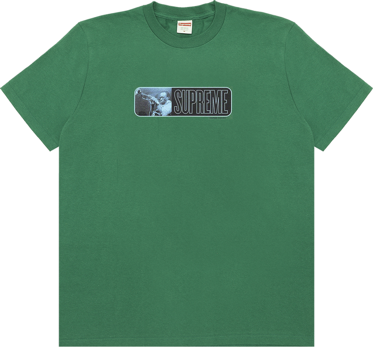 Футболка Supreme Miles Davis Tee 'Light Pine', зеленый футболка supreme manhattan tee light pine зеленый
