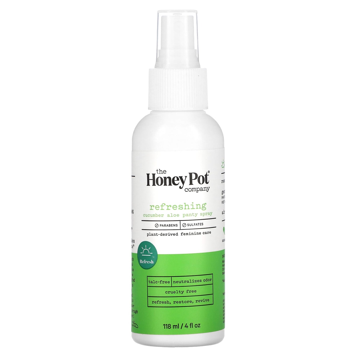 

Спрей The Honey Pot Company для трусиков с огурцом и алоэ, 118 мл