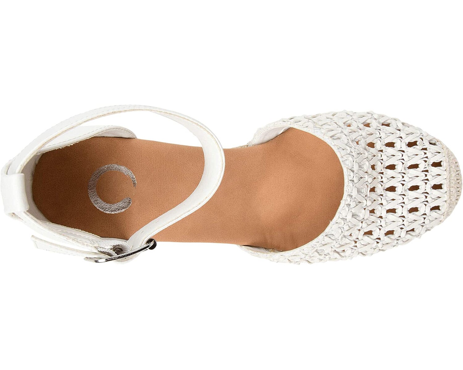 

Туфли на каблуках Sierra Espadrille Sandal Journee Collection, белый
